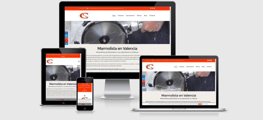 Mármoles Cazorla estrena web